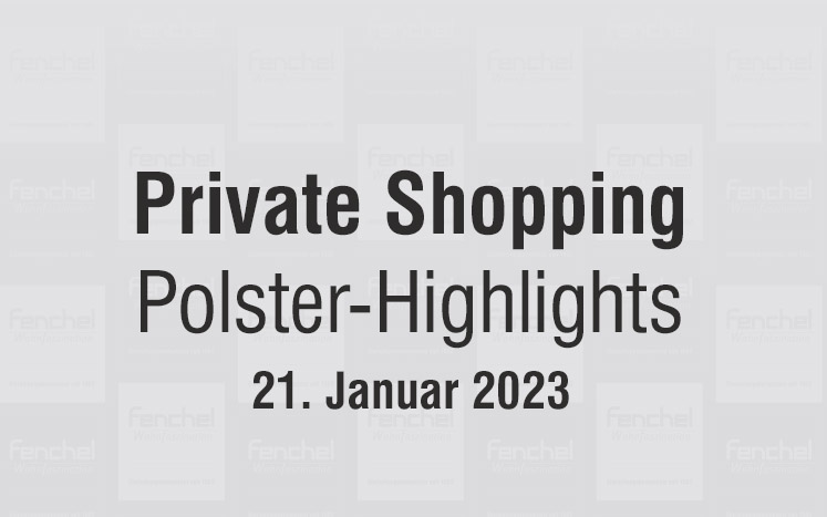 Private Shopping mit Polster-Highlights